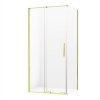 NEW TRENDY kabina prysznicowa narożna prostokątna Smart Light Gold złota 100x110 cm EXK-4231
